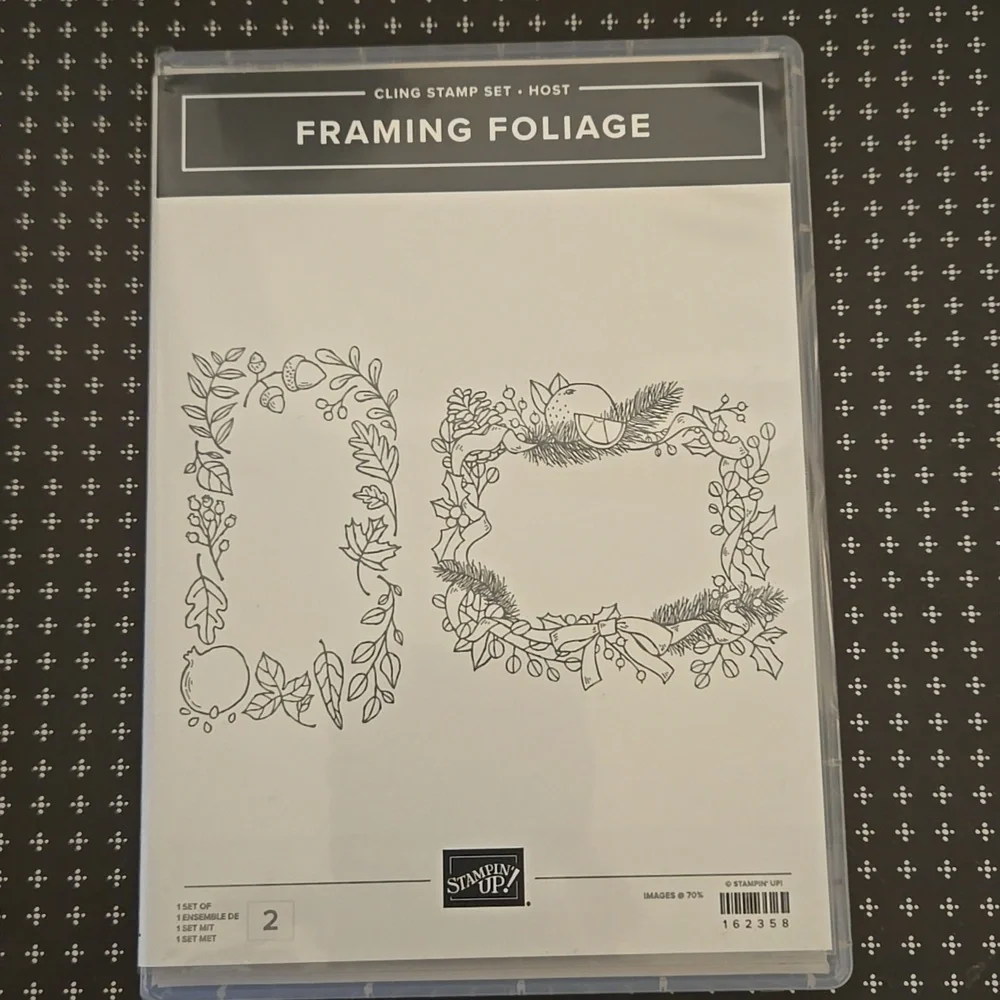 Stampin Up Framing Foliage Rubber Stamp Set